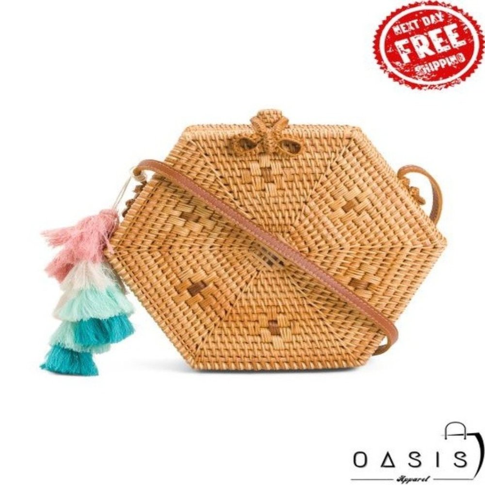 MADE IN VIETNAM Hex Ix Tassel Crossbody/ Women's Bag